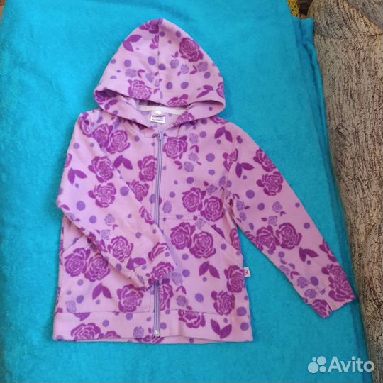 Кофта на молнии для девочки (флис)