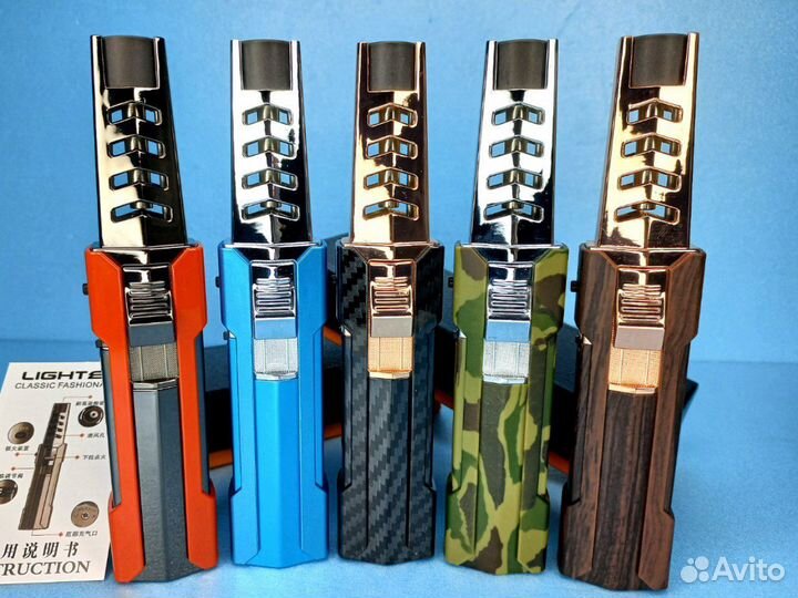 Мощная газовая зажигалка горелка для углей и плит