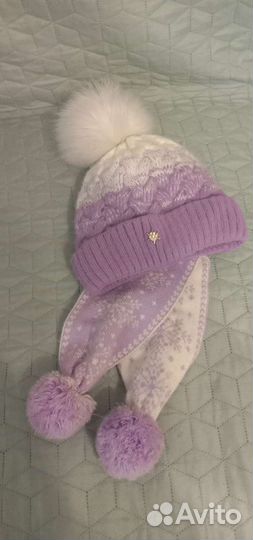 Комплект шапка и шарф для девочки