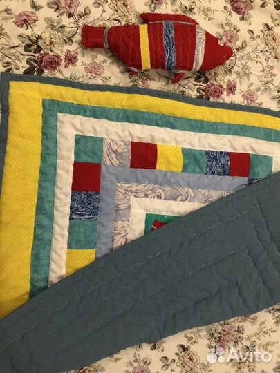 Одеяло лоскутное детское 