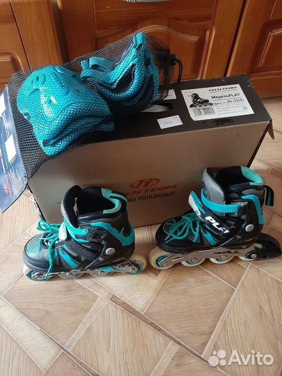 Роликовые коньки детские с защитой