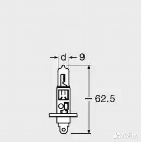 Osram 64150SUP Лампа H1 12V 55W P14.5s super +30% больше света 1 шт