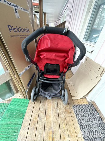 Коляска peg perego book красного цвета