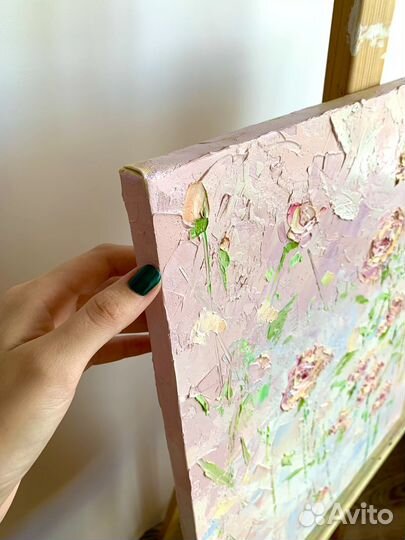 Картина маслом цветы