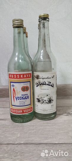 Бутылка коллекционная из под водки