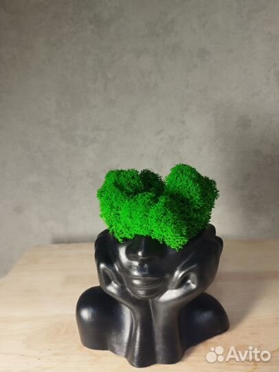 Ваза кашпо из гипса брак