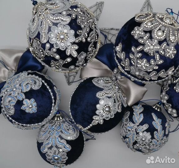 Елочные игрушки новогодние ручной работы на заказ