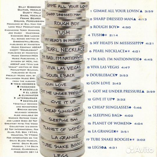 ZZ Top – Greatest Hits/CD Jewel Case/2 New Tracks