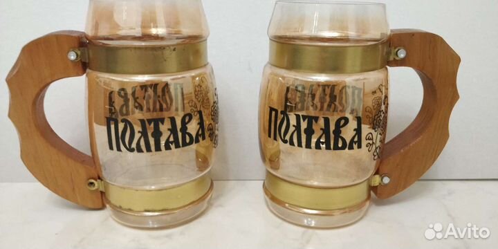 Продам пивные кружки ссср,цена за 2 шт