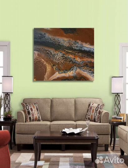 Картина флюид арт