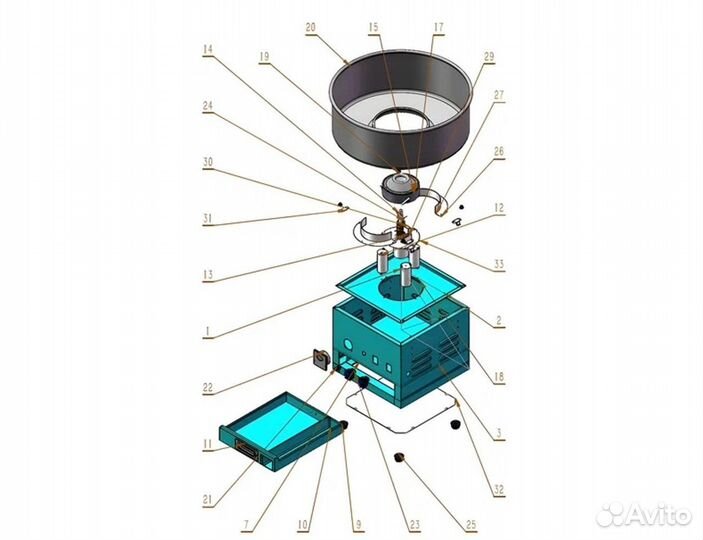 Аппарат для сахарной ваты viatto EC-01