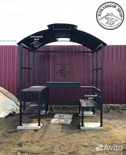 Мангал в стиле лофт