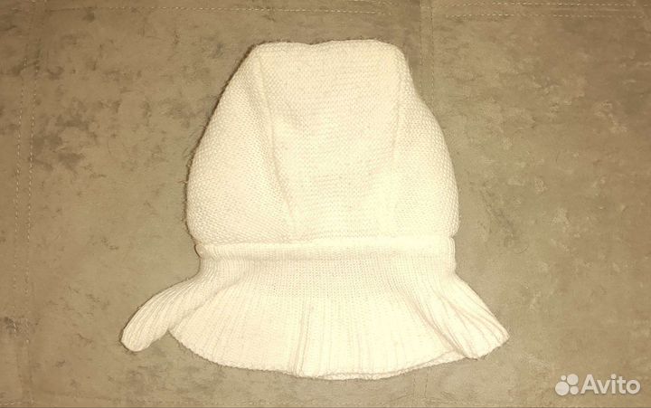 Шапка шлем журавлик, капор с утеплителем