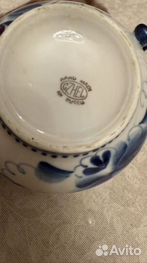 Сахарница гжель