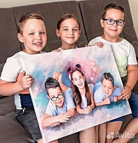 Портрет по фото 60на80 см