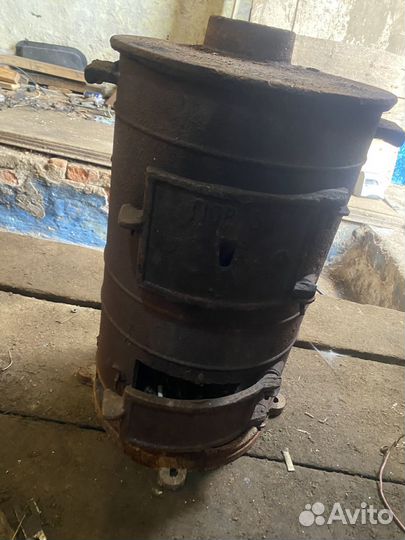 Печь буржуйка в гараж СССР