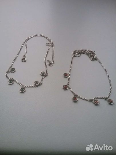 Серебряное колье