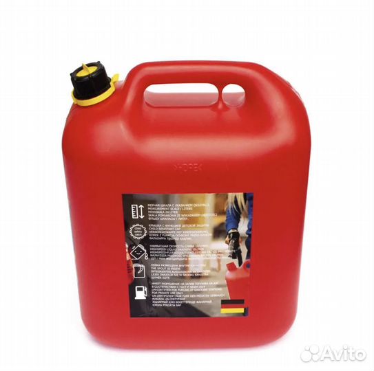 Канистра Rexxon для топлива 20 л, со шкалой и лейк