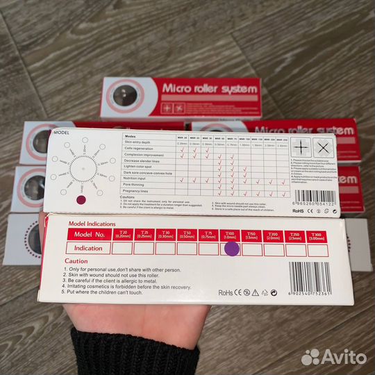 Дермароллер/Мезороллер 1мм и 1.5мм