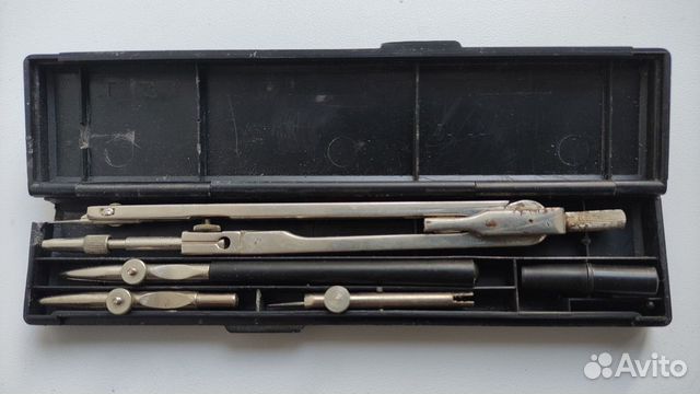 Готовальня СССР (циркуль, чертежный набор)