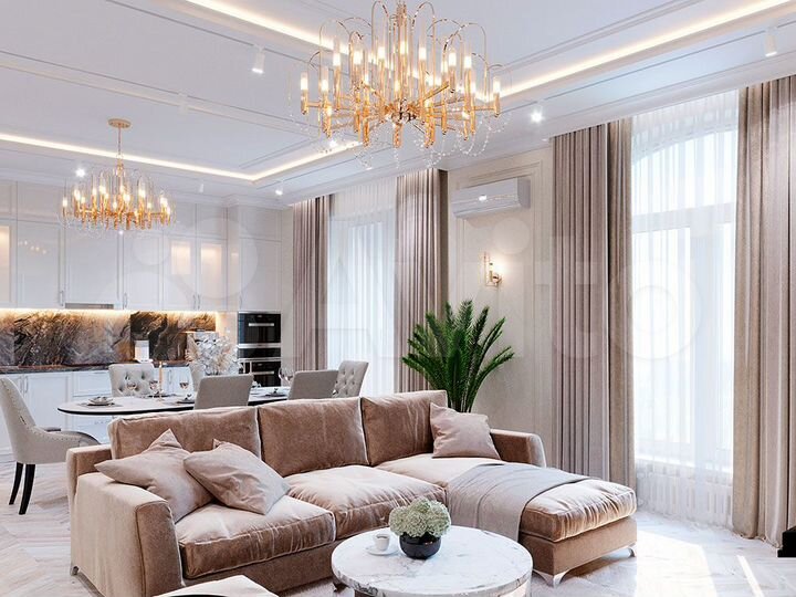 4-к. квартира, 142 м², 3/16 эт.