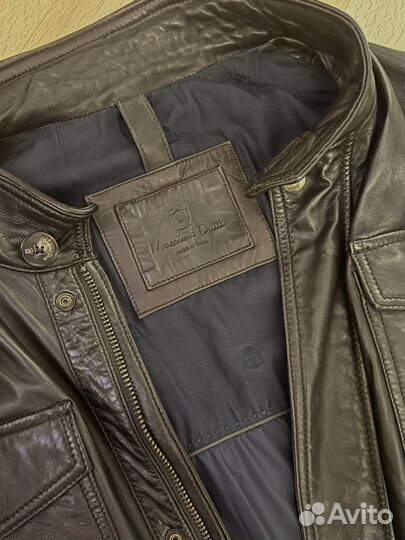 Кожаная куртка мужская massimo dutti