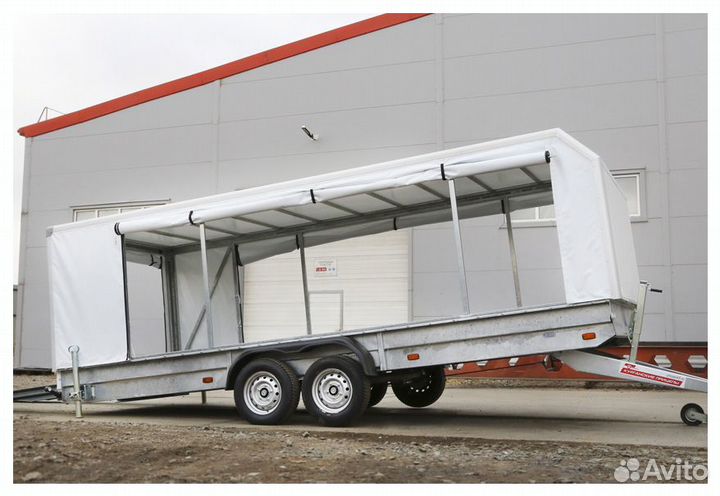 Прицеп-фургон с тентом