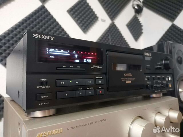 Sony TC-K222ESj кассетная дека + родн пульт