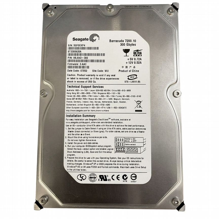 [ST3300620A] Жесткий Диск Seagate 300gb Ide 3.5 St3300620a