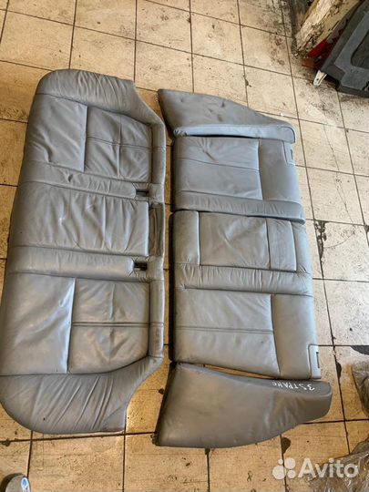 Салон серая кожа на BMW 5 E39 электро в сборе