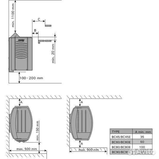 Печь Для Бани Harvia Vega BC90 Steel (настенная)