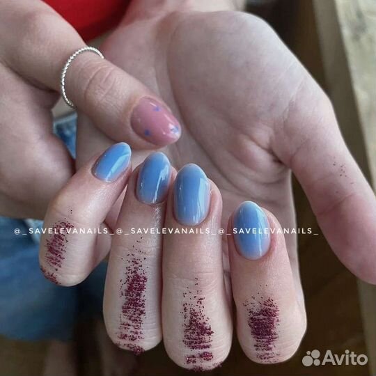 Маникюр гель лак наращивание ногтей