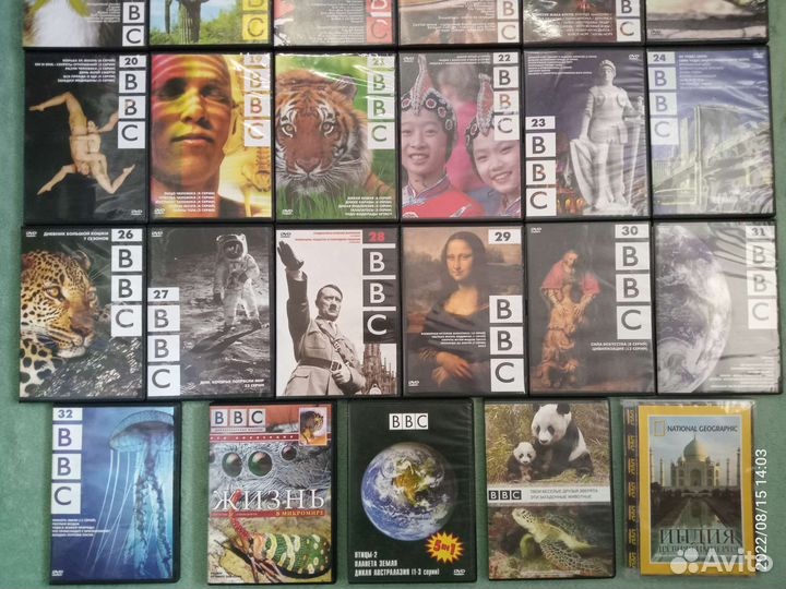 DVD коллекция документальных фильмов BBC