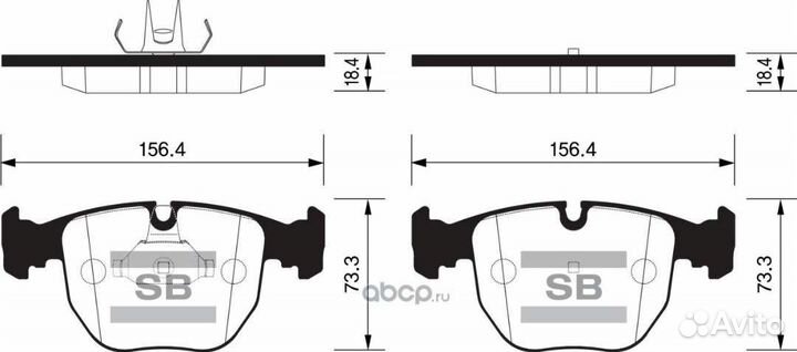 Тормозные колодки bmw x5 e53