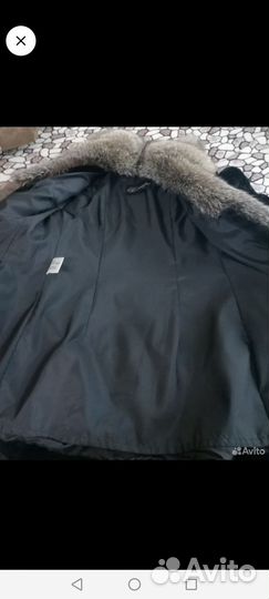 Шуба тутон, воротник чернобурка