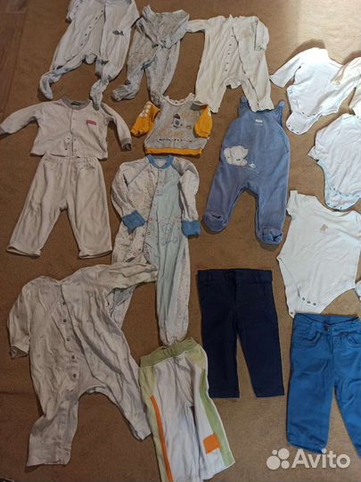 Вещи пакетом на мальчика от 6 месяцев до года