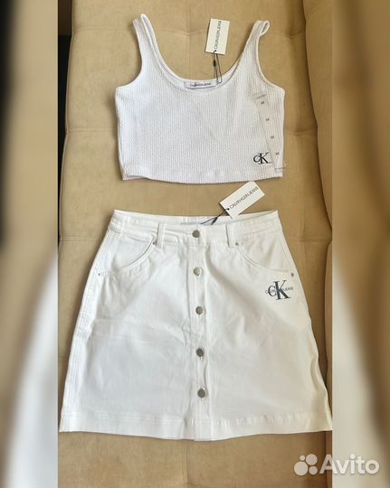 Calvin klein, юбка, топ