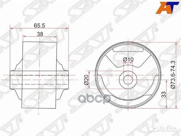 Сайлентблок Toyota Corsa 90-94 / Cynos 95-99