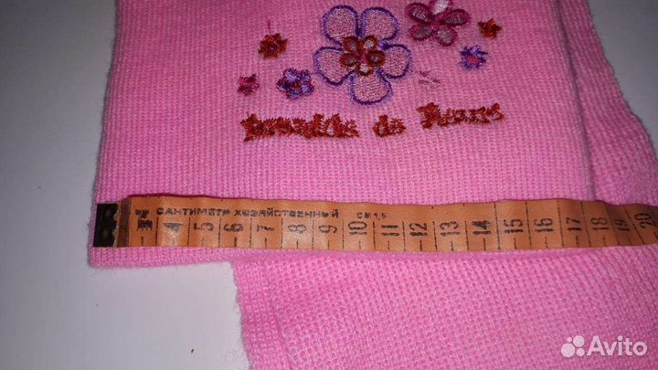 Комплект шапка и шарф новый для девочки. Размер 50