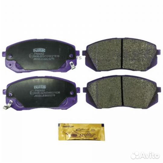 Колодки тормозные дисковые перед nibk PN0052