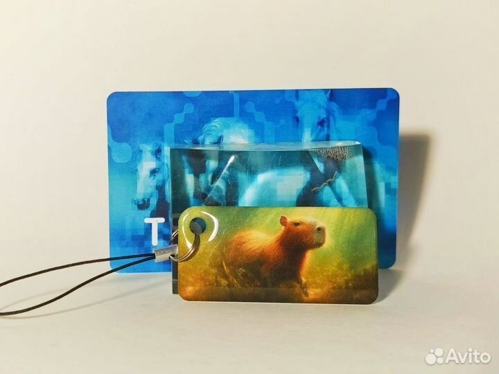 Брелок Тройка капибара в лесу