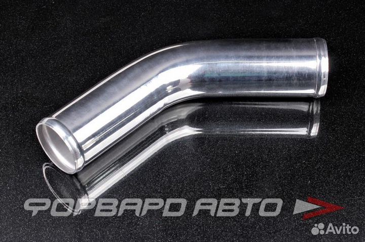 Патрубок алюминиевый 60 мм 45 градусов (L-300мм) ashu70-45-60 fora Тайвань