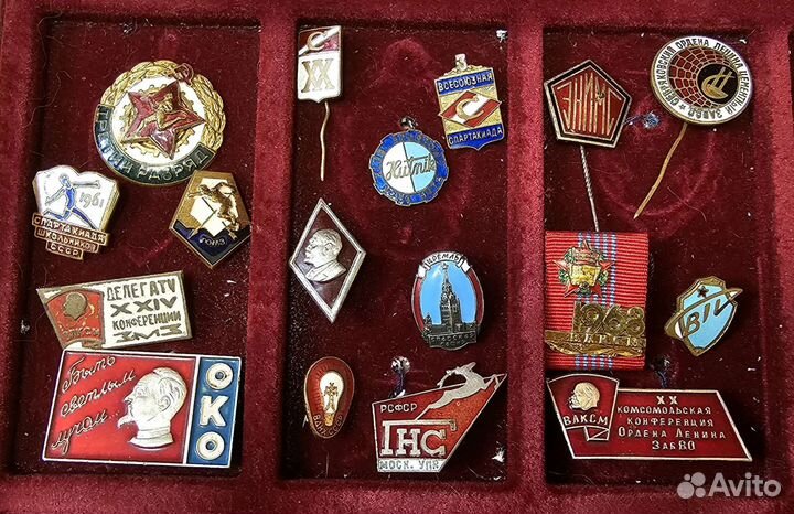 Значки. Знаки. Разные. СССР. Иностранные. влксм
