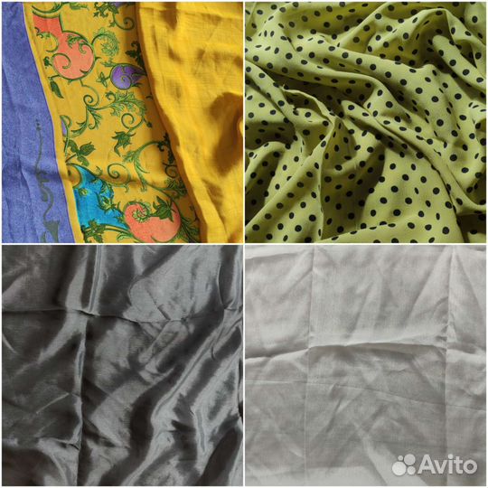 Отрезы шелка натурального 1,5-6 метров