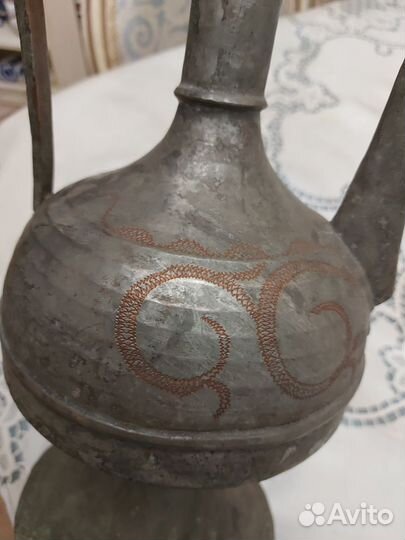 Антикварный медный кумган