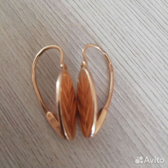 Золотые серьги СССР