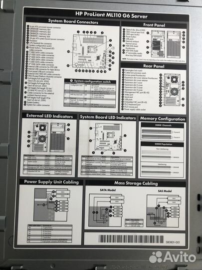 Сервер HP ProLiant ML110 G6