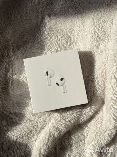 Коробка от airpods 3 с чеком