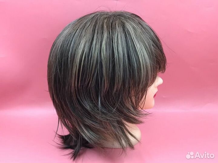 36209 короткий женский светло каштановый парик