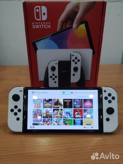 Новая прошитая Nintendo switch oled + любые игры